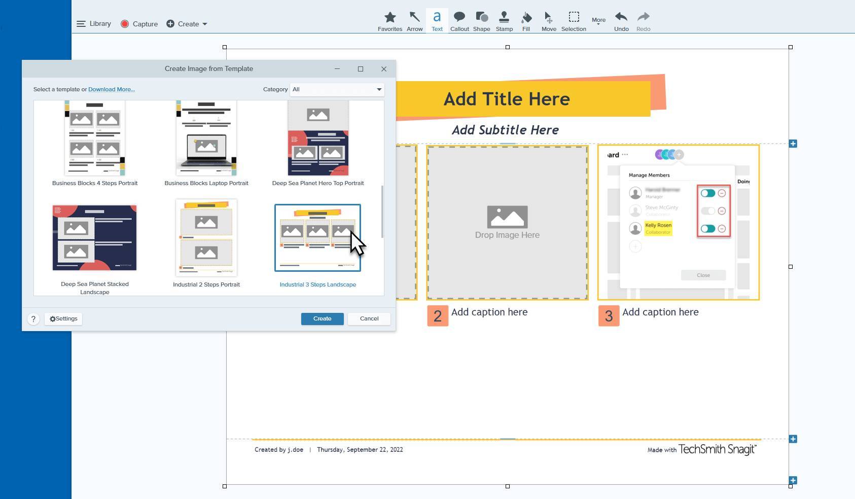 Snagit функции